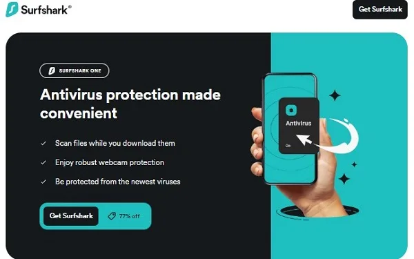 Surfshark antivirus for Windows