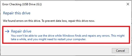 How to fix USB flash drive not detected