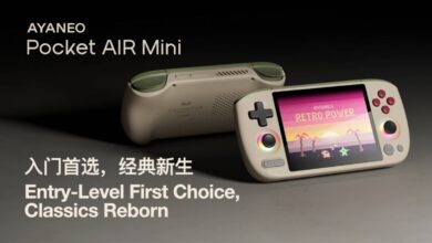 Ayaneo Pocket Air Mini: Retro Android handheld with 4:3 screen.
