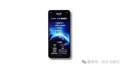 BOE unveils advanced smartphone IPS LCD screen.