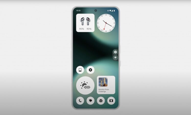 Nothing OS 4.0: Refined design, improved dark mode, faster settings.