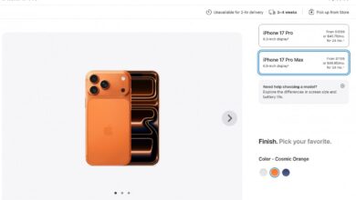 US iPhone 17 Pro Max pre-orders delayed until October.