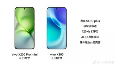 Vivo X300: 50MP selfie camera, ultrasonic fingerprint sensor.