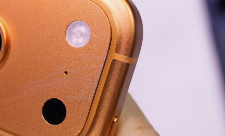 iPhone 17 Pro easily scratched, durability test reveals.