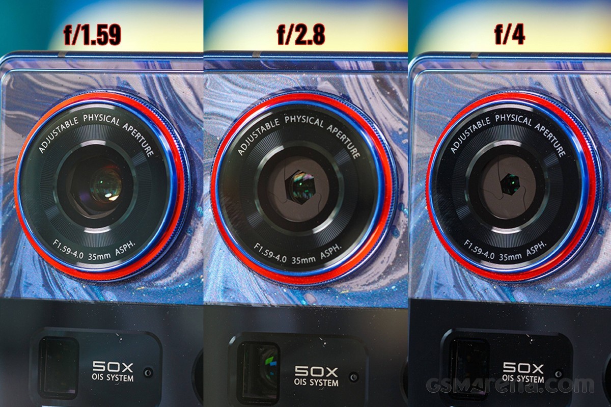 nubia Z70 Ultra's variable aperture main cam in action