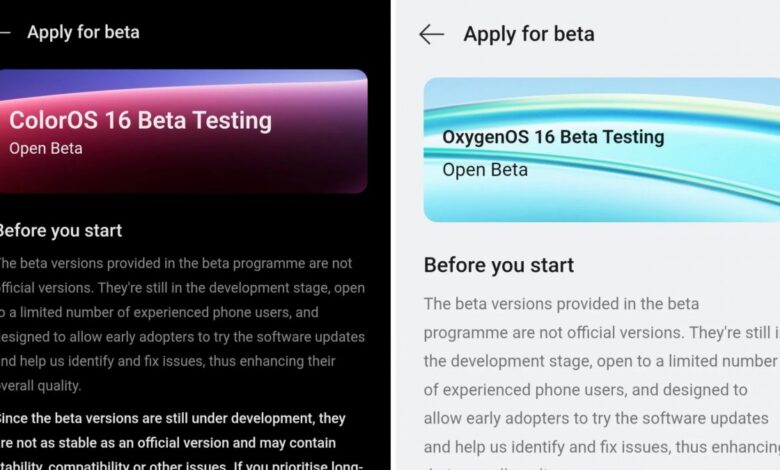 ColorOS/OxygenOS 16 Beta: Test Your Luck, Then Download Now.