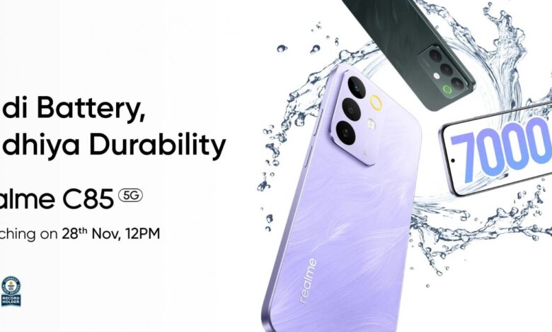 Realme C85 5G: India Launch Set for November 28th!