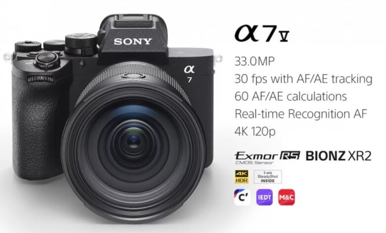 Sony a7 V: 33MP, improved AF/Video, partially-stacked sensor debut.