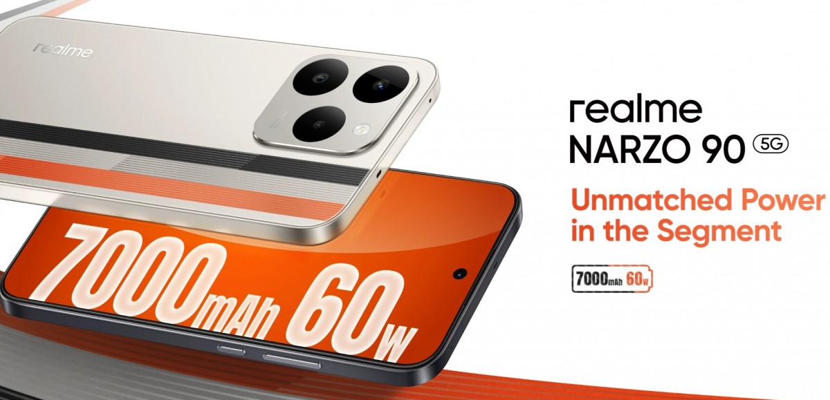 Realme Narzo 90 and Narzo 90x arrive with 7,000 mAh batteries and 60W charging