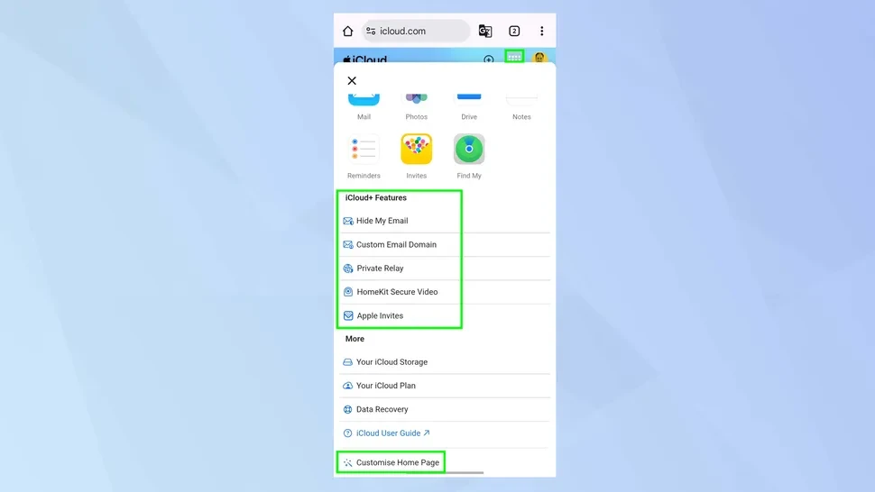 How to access iCloud services on an Android devices